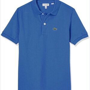 Lacoste Kids Short Sleeve Classic Pique Polo Ladigue Blue 16 Yrs